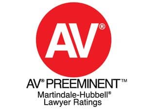AV Preeminent rated by Martindale-Hubbell